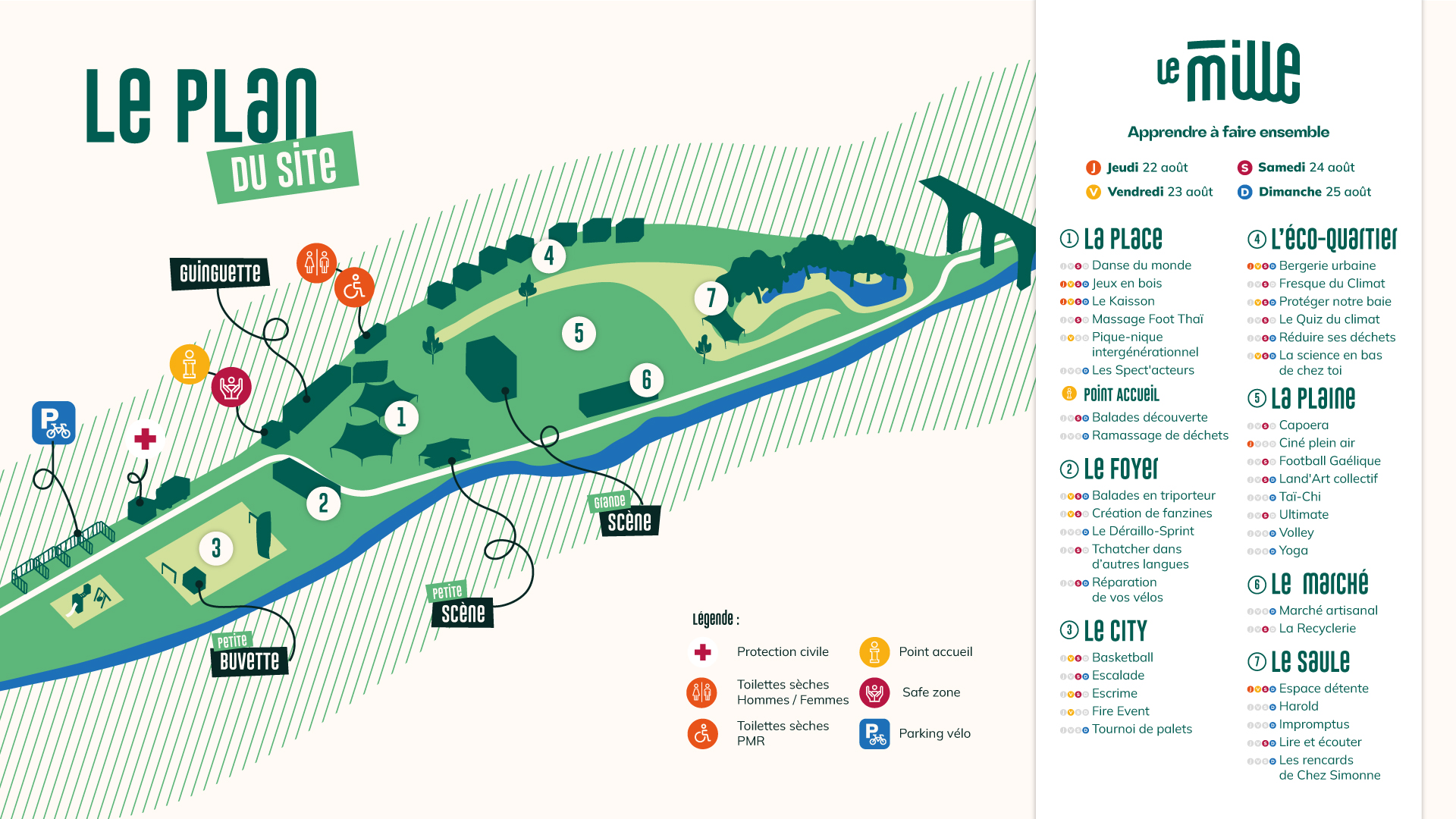 Le Mille - Plan du site